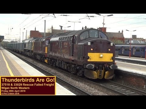 Epic Freight Train Rescue at Wigan - 05th April 2019