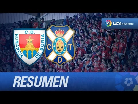 Resumen de CD Numancia (3-3) CD Tenerife
