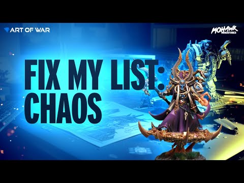 Art of War fixes three Chaos Army Lists for Warhammer 40k 10th Edition