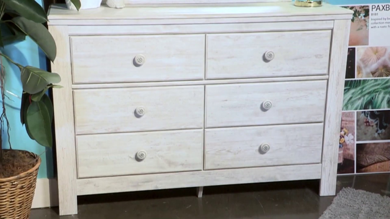 Paxberry Whitewash Dresser from Ashley Coleman Furniture
