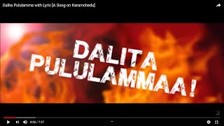 Dalita Pululamma Lyric Graphics Enjoy watching #ka