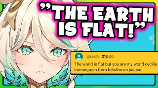 This is why Cecilia keeps saying "Just kidding" after every joke