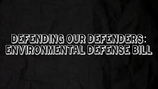 Environmental Defense Bill (HB 8170)