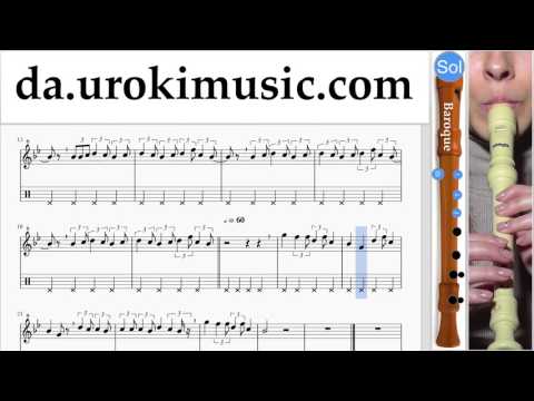 Blokfløjteundervisning (Barok) Lukas Graham - 7 Years Uddannelse Metode Del 2 um-i246