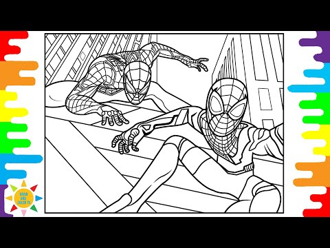 Mega Speed Spider-Man Coloring |Spider-Man Meets-Spider Woman Coloring |Jim Yosef&AnnaYvette-Courage