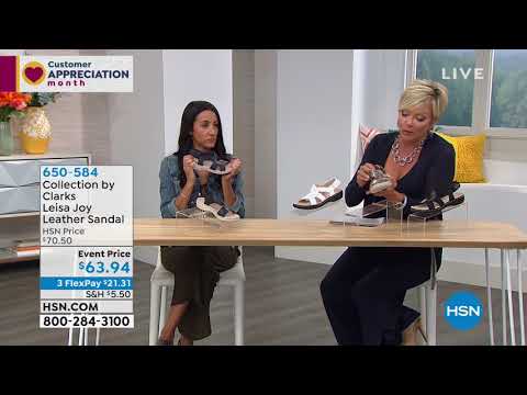 Collection by Clarks Leisa Joy Leather Sandal