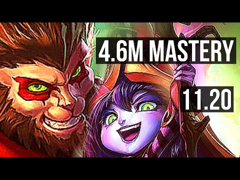 WUKONG vs LULU (TOP) | 4.6M mastery, 2900+ games, 2/2/9 | KR Grandmaster | v11.20