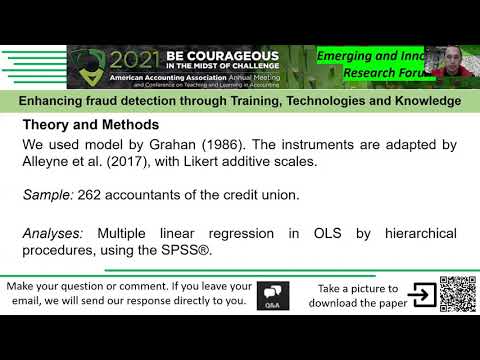 Enhancing fraud detection through Training, Technologies and Knowledge