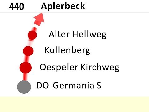 DSW21 announcements Bus 440 Germania - Aplerbeck