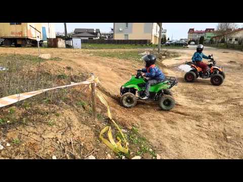 Junior (4 year) amazing jump  ATV