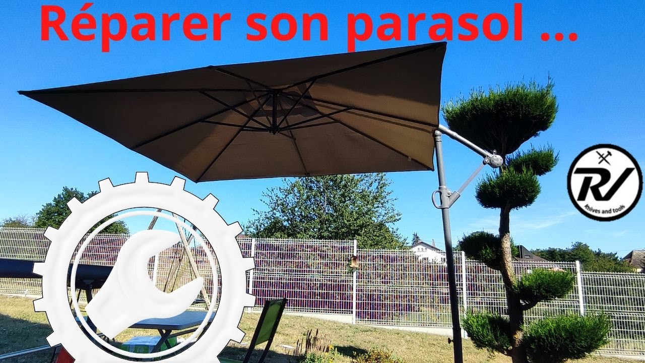 Comment réparer un parasol déporté