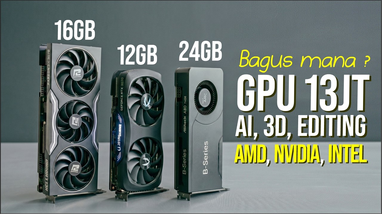 COMPARE PERFOMA ~ ARC PRO B60 , RTX 5070 , RX 9060 ( di Harga SAMA )