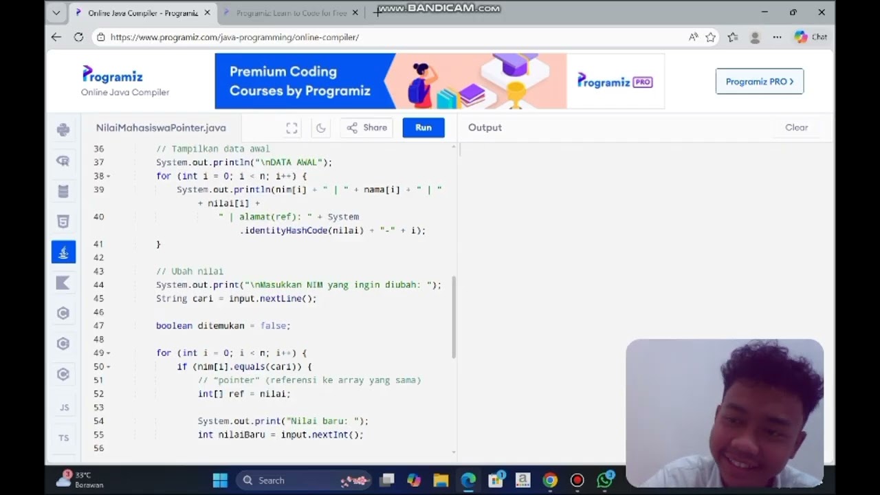 Membuat Flowchart, Pseudocode dan Program dalam Pengelolaan Nilai Mahasiswa Via Pointer