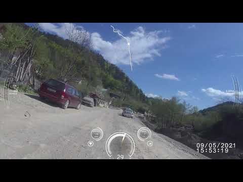 Coborire spre masina de la Cascada Saritoarea