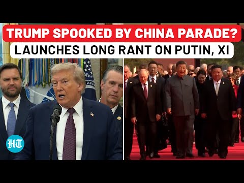 Trump Spooked After Seeing China's Military Parade? Launches Long Rant On Putin, Kim With Xi | USA
