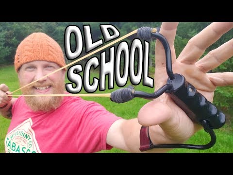 Daisy Marksman Wrist Rocket Slingshot | Old School Trick Shots | Trick Shot Tuesday Ep. #14 Video