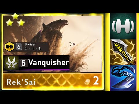 Reksai ⭐⭐⭐ The Best 2-Cost Unit 6 Bruiser 5 Vanquisher | TFT SET 16