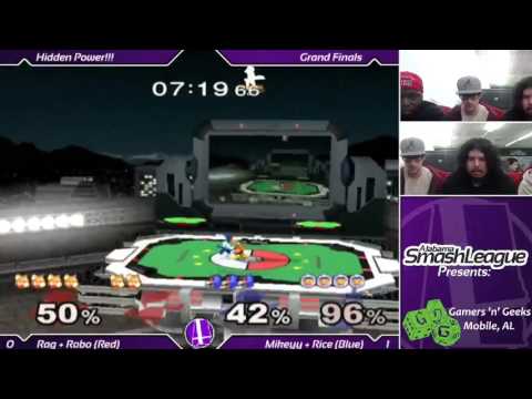Hidden Power (Nov. 2015) - Rice + Mikeyy (Blue) vs. Roboturner + Rag (Red) - Melee