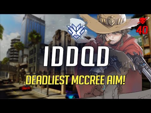 SF iddqd - DEADLIEST MCCREE AIM! [40 kills on Hollywood]