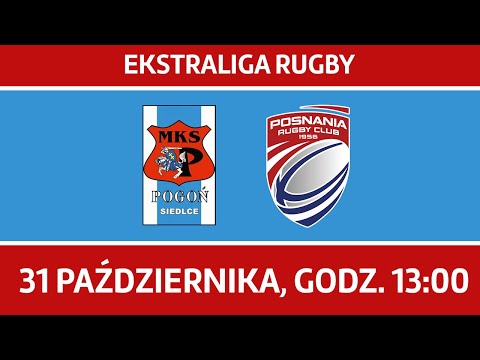 (CAŁY MECZ) Ekstraliga Rugby, MKS Pogoń Awenta Siedlce - Posnania Poznań
