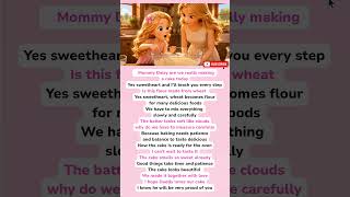 Easy English Conversation for Beginners l Mommy and Daughter Baking a Cake
