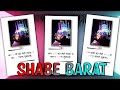 Shabe E Barat Mubarak SPECIAL 4K FULL SCREEN NEW TRENDING WHATSAPP Status Shorts