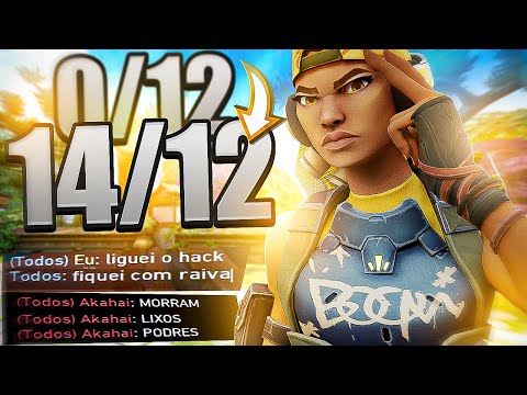 DEIXEI FAZER 12x0 e VIREI pra 14x12! — FINGI SER HACK! *RAGE TOTAL*