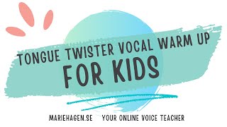 5 min Tongue Twister Warm Up for Kids