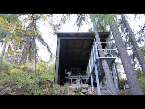 Standseilbahn Zermatt Chalet Les Ecureuils - Bergfahrt 2019 aussen