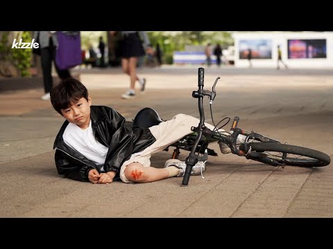 What if you see a child injured while riding a bicycle?