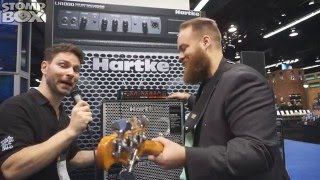 Video thumbnail for New Hartke Class D Lightweight Bass Amplifier Head: TX600 Demo at Namm 2016 by StompboxTV