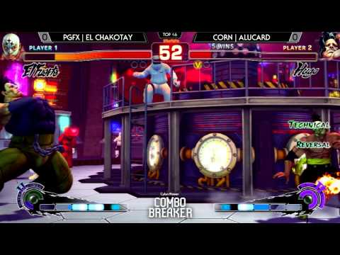 Combo Breaker - Corn | Alucard (Hugo) Vs. PGFX | El Chakotay (El Fuerte) USFIV Losers Top 16