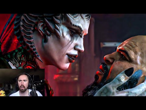 Asmongold Reacts to Diablo 4 Act 2 Cinematic (Lilith Vs Donan)