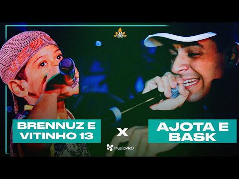 (PEGOU FOGO) AJOTA E BASK X BRENNUZ E VITINHO 13 | SEGUNDA FASE |  372ª BATALHA DA ALDEIA