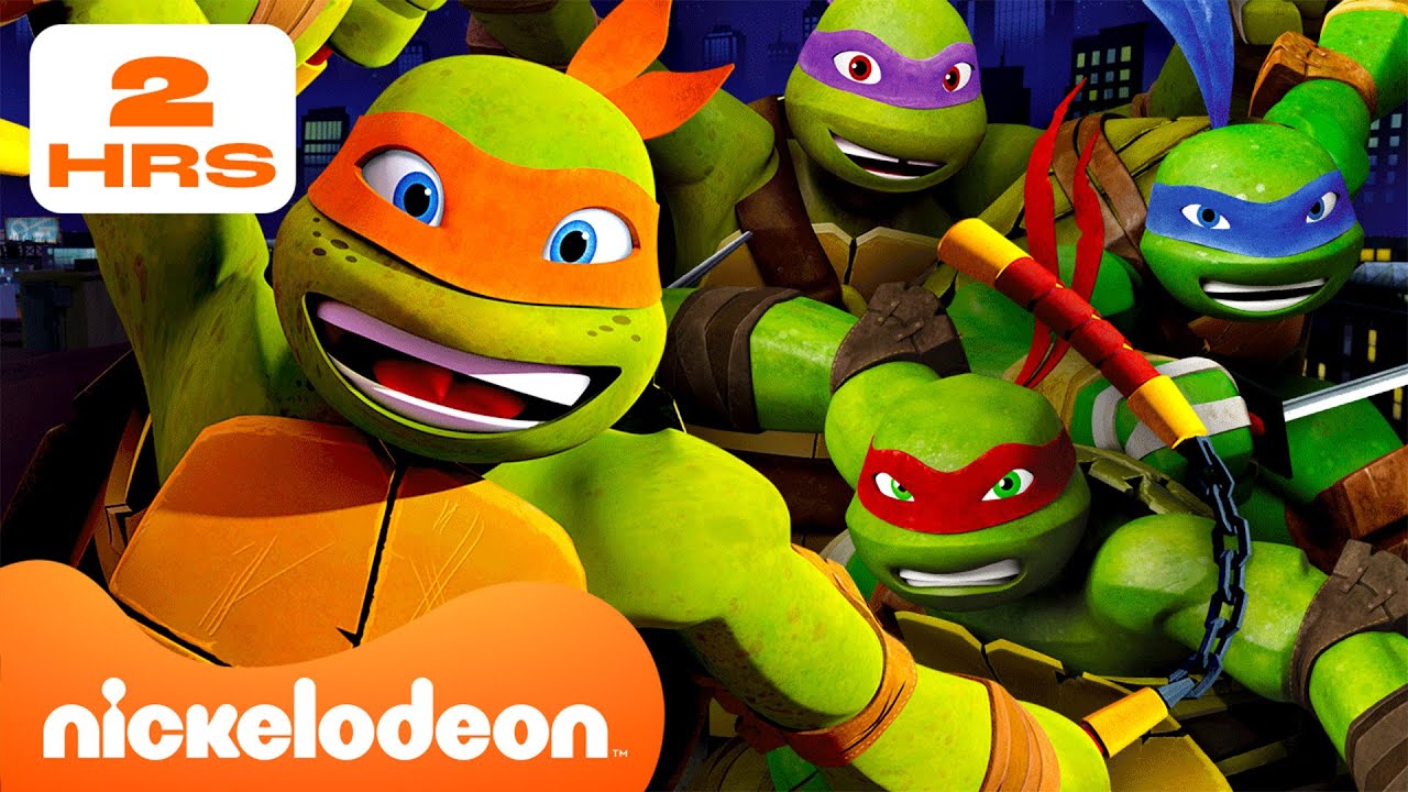 Tartarugas Ninja | 2 HORAS das MELHORES Batalhas do Michelangelo das Temporadas 1 e 2! | Nickelodeon