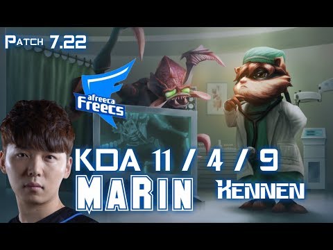 AFs MaRin KENNEN vs MALZAHAR Mid - Patch 7.22 KR Ranked