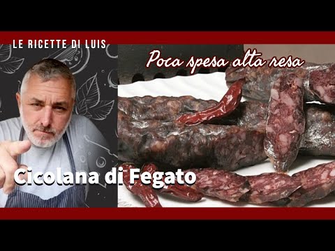 salame tipo Cicolana Di Fegato fatto in  casa da un norcino