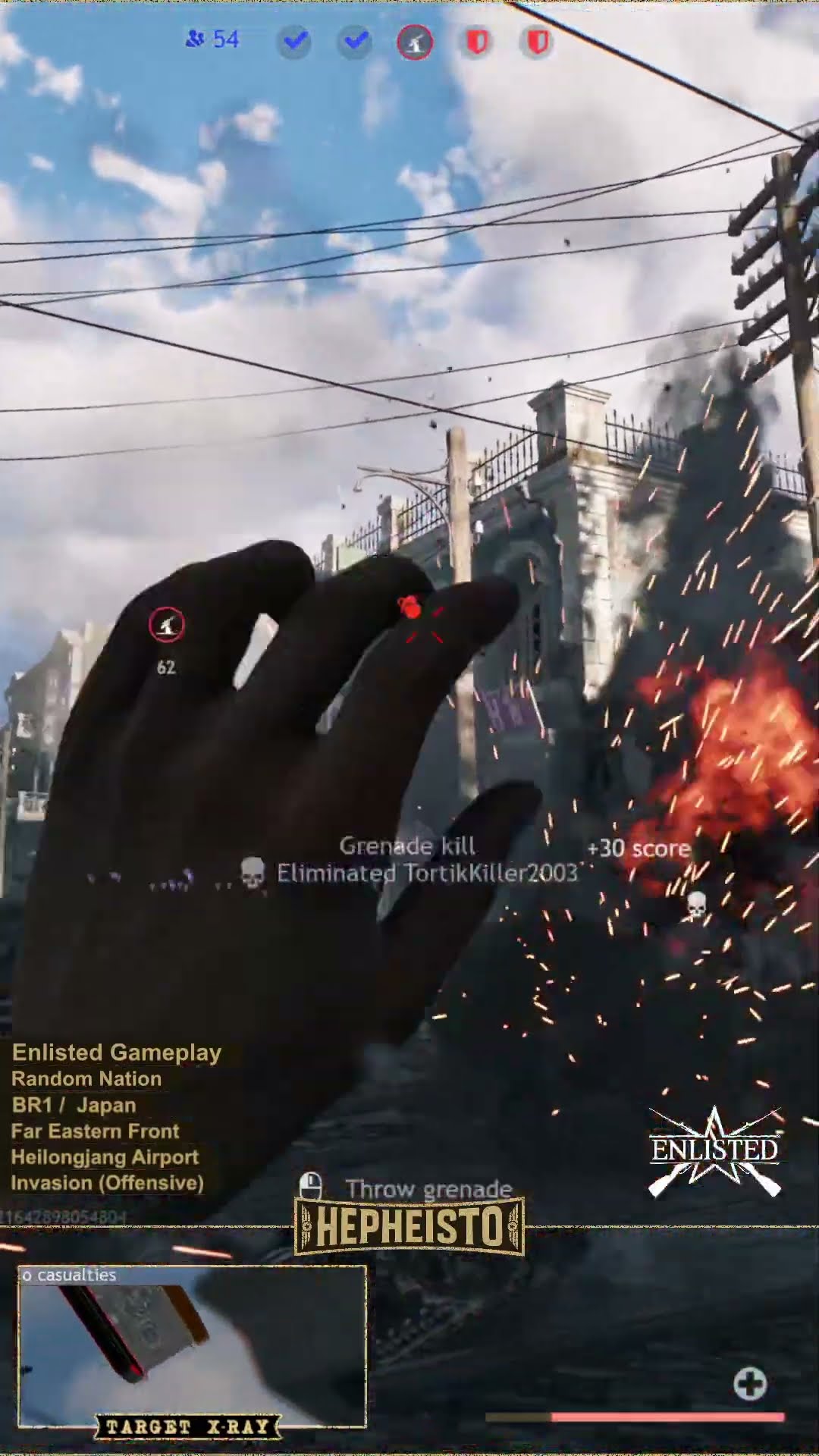 Rifleman eliminates Tank T-50 with TNT Charge