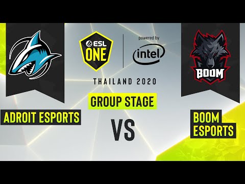 Dota2 - Adroit Esports vs. BOOM Esports - Game 2 - ESL One Thailand 2020 - Group Stage - AS