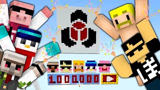 まろくんからのお祝い - 【マイクラ】アツクラでサプライズ!100万人達成のお祝いを見て周る【ドズル社】