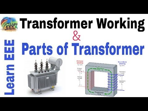 Transformer Working Principle in Hindi. Parts of Transformer in Hindi