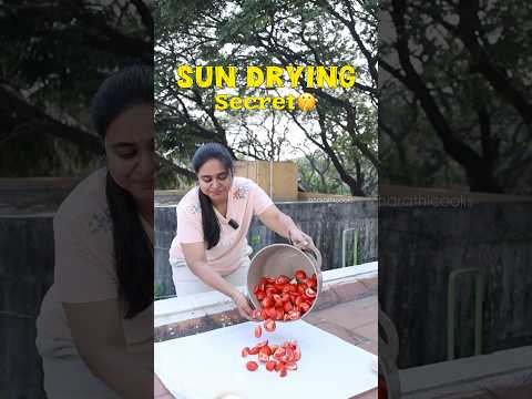 Sun Drying Tomato - Secret ‼️ #bharathicooks #tomato