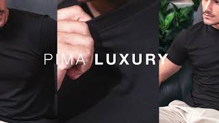 Vídeo de T-shirt Luxury Pima Preta