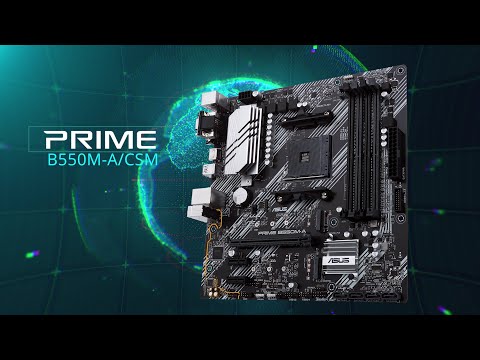 Pagrindinė plokštė ASUS AMD B550 / SAM4 / MicroATX / Memory DDR4 / Atminties lizdai 4 / 2xPCI-Express 3.0 1x / 1xPCI-Express 4.0 16x / 2xM.2 / 1x15pin D-sub / 1xDVI-D / 1xHDMI / 6xUSB 3.2 / 1xPS/2 / 1xRJ45 / 3xAudio port video