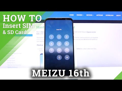 How to Insert SIM & SD Cards in MEIZU 16TH – Find Slots for SD Card and SIM