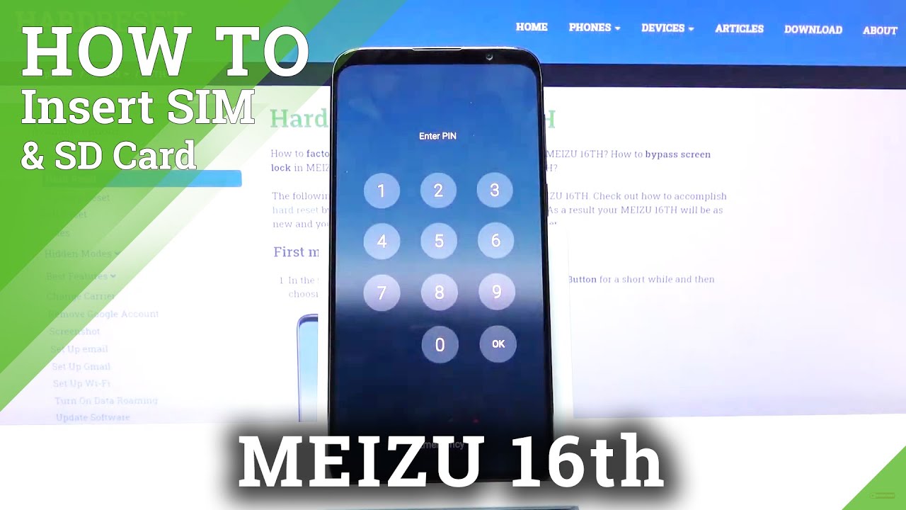 How to Insert SIM & SD Cards in MEIZU 16TH – Find Slots for SD Card and SIM