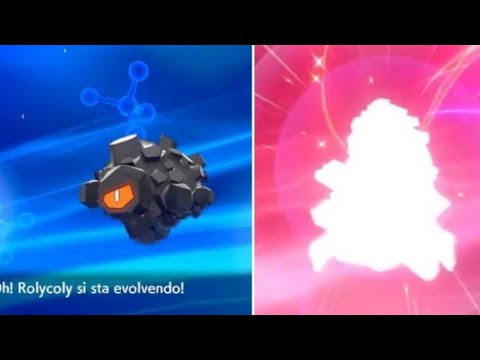 Rolycoly si evolve in Carkol - Pokémon Spada e Scudo