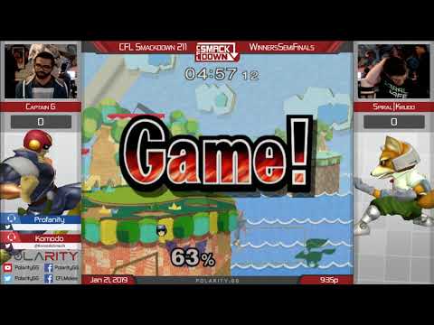 CFL Smackdown 211 Melee - Captain G (Captain Falcon) vs Krudo (Fox) - Winners Semis