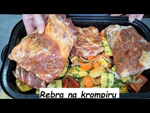 Rebra  na krompiru👍meso.ostaje socno i mekano da vam noz netreba