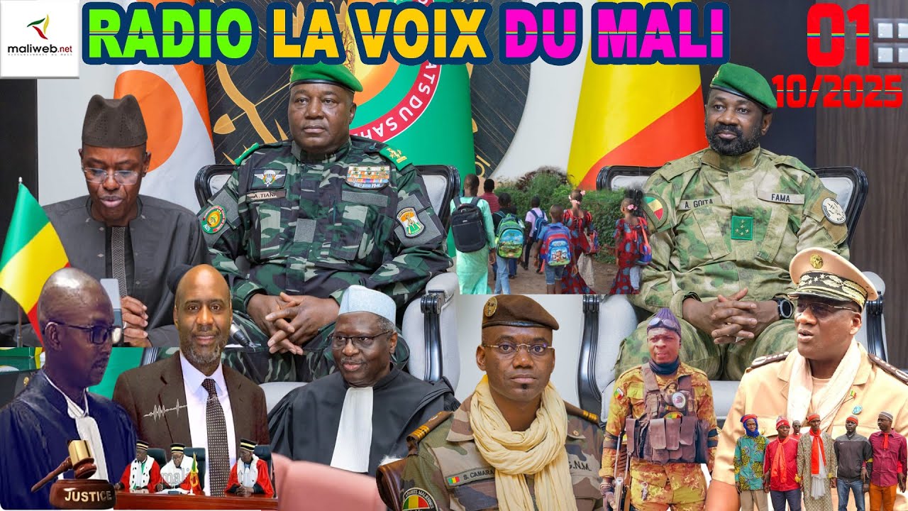 La Revue de Presse de la RADIO LA VOIX DU MALI du 01 Octobre 2025